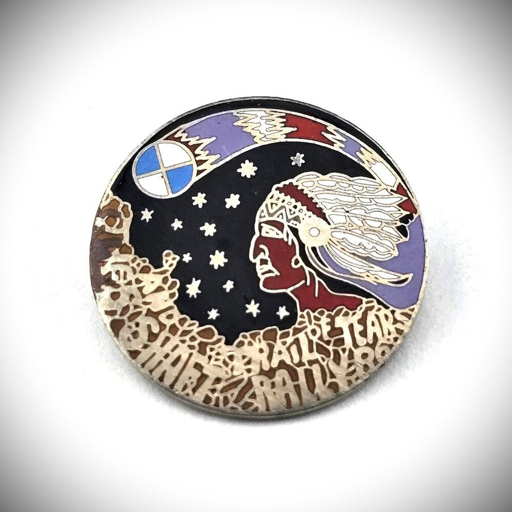 Vintage 1986 BMW Shaft Rally Pin 1986 Cloisonne 1 1/8"